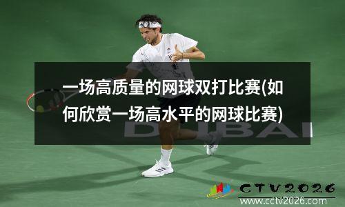 一场高质量的网球双打比赛(如何欣赏一场高水平的网球比赛)