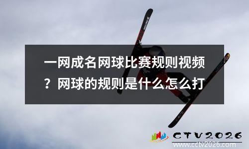 一网成名网球比赛规则视频？网球的规则是什么怎么打