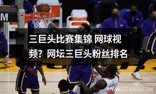 三巨头比赛集锦 网球视频？网坛三巨头粉丝排名