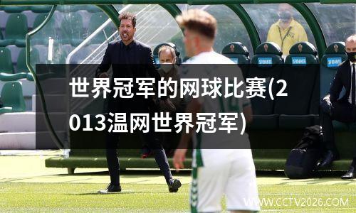 世界冠军的网球比赛(2013温网世界冠军)