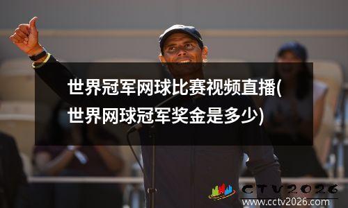 世界冠军网球比赛视频直播(世界网球冠军奖金是多少)
