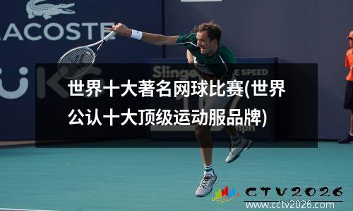 世界十大著名网球比赛(世界公认十大顶级运动服品牌)