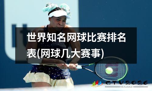 世界知名网球比赛排名表(网球几大赛事)