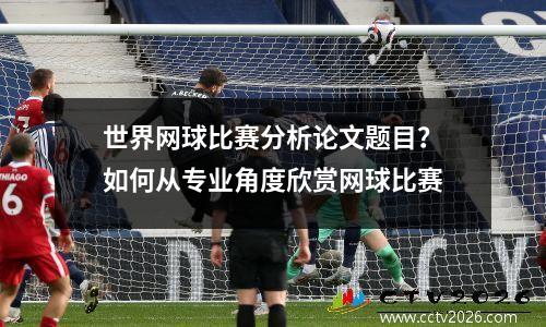 世界网球比赛分析论文题目？如何从专业角度欣赏网球比赛