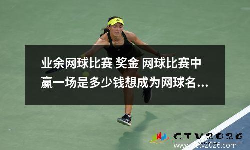 业余网球比赛 奖金 网球比赛中赢一场是多少钱想成为网球名将有多难