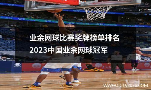 业余网球比赛奖牌榜单排名 2023中国业余网球冠军