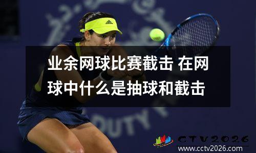 业余网球比赛截击 在网球中什么是抽球和截击