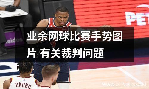 业余网球比赛手势图片 有关裁判问题