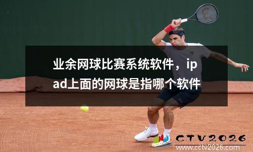业余网球比赛系统软件，ipad上面的网球是指哪个软件
