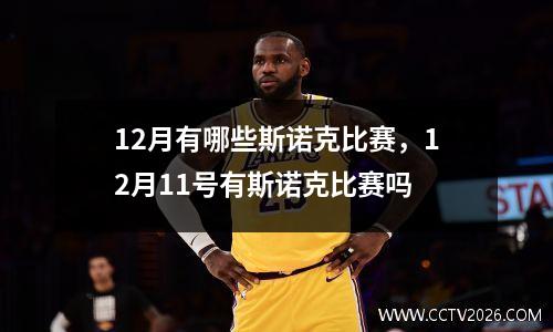12月有哪些斯诺克比赛，12月11号有斯诺克比赛吗