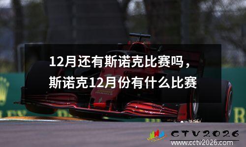 12月还有斯诺克比赛吗，斯诺克12月份有什么比赛