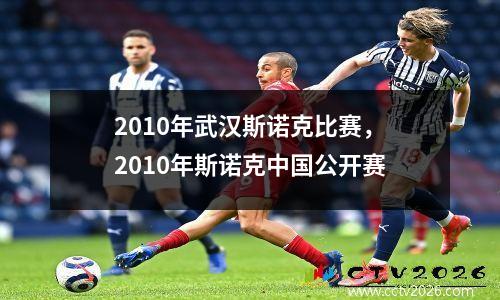 2010年武汉斯诺克比赛，2010年斯诺克中国公开赛