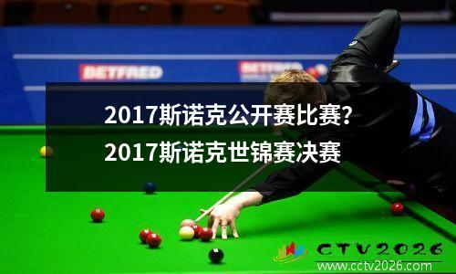 2017斯诺克公开赛比赛？2017斯诺克世锦赛决赛