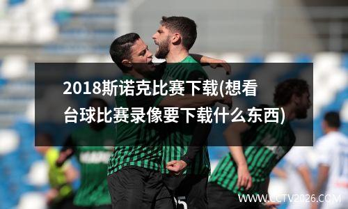 2018斯诺克比赛下载(想看台球比赛录像要下载什么东西)
