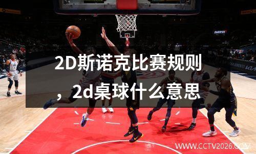 2D斯诺克比赛规则，2d桌球什么意思