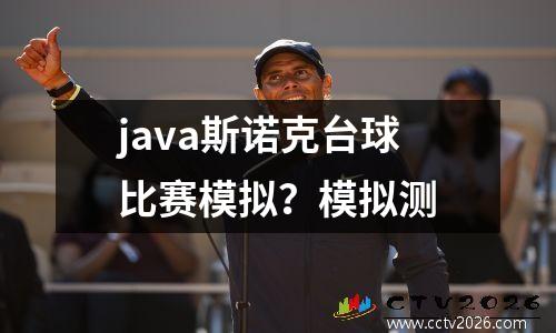 java斯诺克台球比赛模拟？模拟测