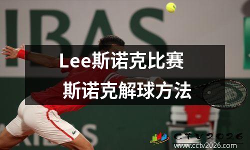 Lee斯诺克比赛 斯诺克解球方法
