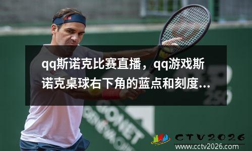 qq斯诺克比赛直播，qq游戏斯诺克桌球右下角的蓝点和刻度怎么用