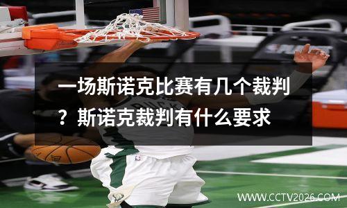 一场斯诺克比赛有几个裁判？斯诺克裁判有什么要求
