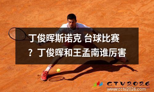 丁俊晖斯诺克 台球比赛？丁俊晖和王孟南谁厉害