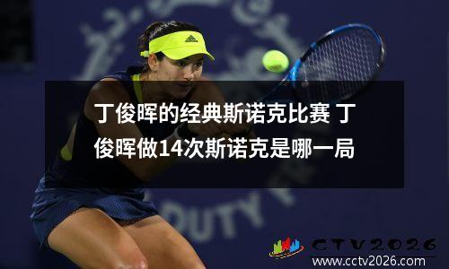 丁俊晖的经典斯诺克比赛 丁俊晖做14次斯诺克是哪一局