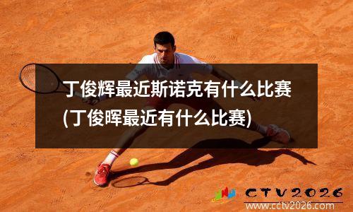 丁俊辉最近斯诺克有什么比赛(丁俊晖最近有什么比赛)