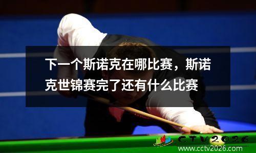 下一个斯诺克在哪比赛，斯诺克世锦赛完了还有什么比赛