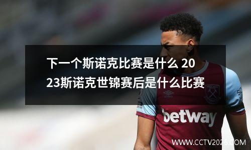 下一个斯诺克比赛是什么 2023斯诺克世锦赛后是什么比赛