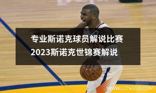 专业斯诺克球员解说比赛 2023斯诺克世锦赛解说