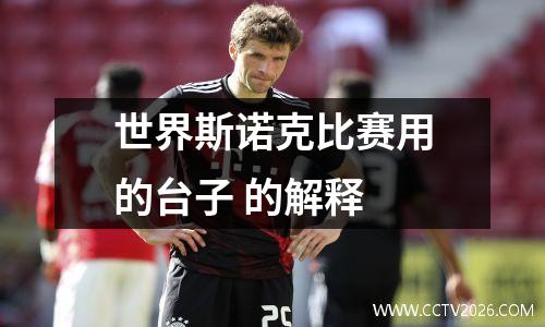 世界斯诺克比赛用的台子 的解释