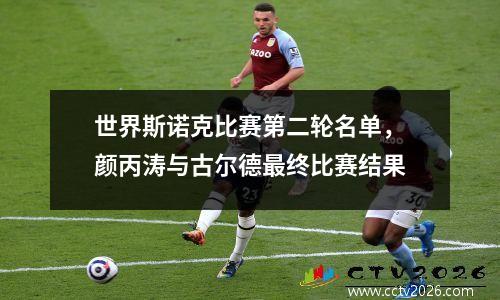 世界斯诺克比赛第二轮名单，颜丙涛与古尔德最终比赛结果