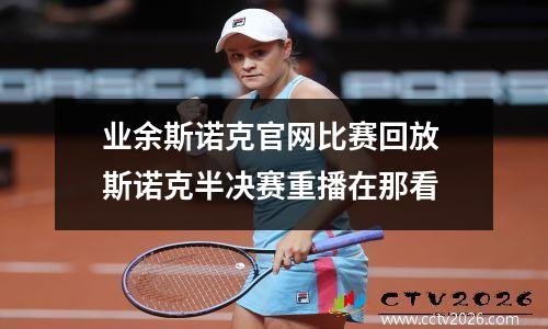 业余斯诺克官网比赛回放 斯诺克半决赛重播在那看