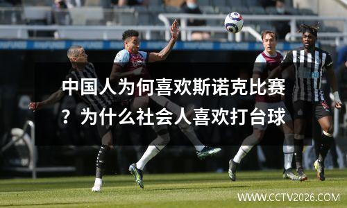 中国人为何喜欢斯诺克比赛？为什么社会人喜欢打台球