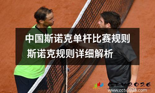 中国斯诺克单杆比赛规则 斯诺克规则详细解析