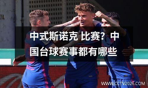 中式斯诺克 比赛？中国台球赛事都有哪些