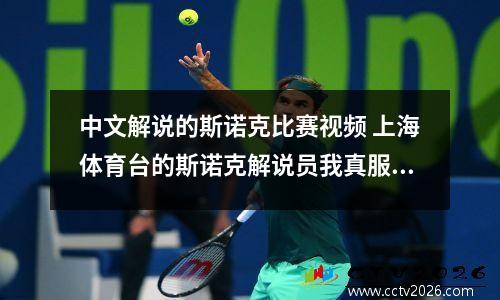 中文解说的斯诺克比赛视频 上海体育台的斯诺克解说员我真服了