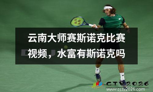 云南大师赛斯诺克比赛视频，水富有斯诺克吗