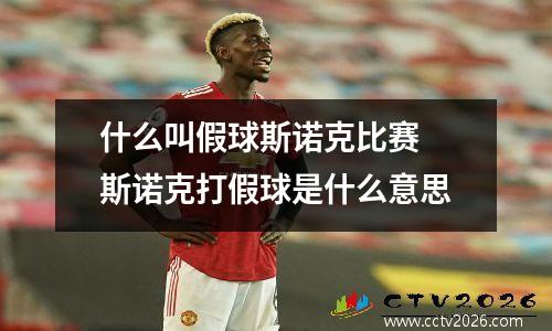 什么叫假球斯诺克比赛 斯诺克打假球是什么意思