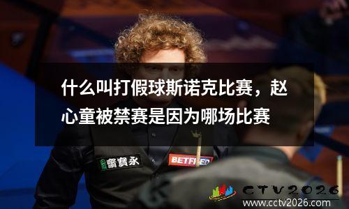 什么叫打假球斯诺克比赛，赵心童被禁赛是因为哪场比赛