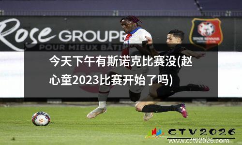今天下午有斯诺克比赛没(赵心童2023比赛开始了吗)