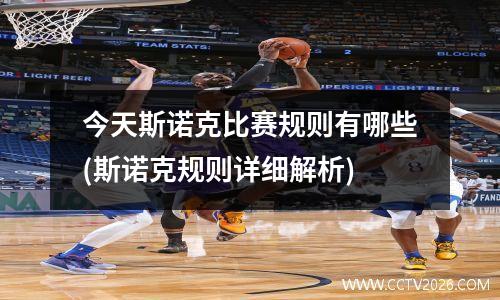 今天斯诺克比赛规则有哪些(斯诺克规则详细解析)