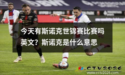 今天有斯诺克世锦赛比赛吗英文？斯诺克是什么意思