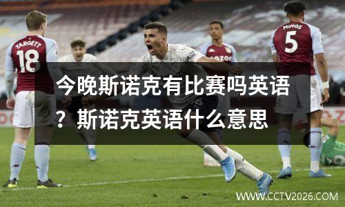 今晚斯诺克有比赛吗英语？斯诺克英语什么意思