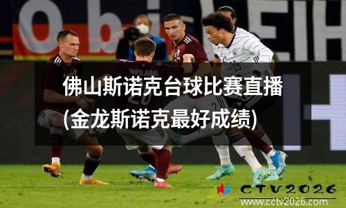 佛山斯诺克台球比赛直播(金龙斯诺克最好成绩)