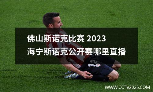 佛山斯诺克比赛 2023海宁斯诺克公开赛哪里直播