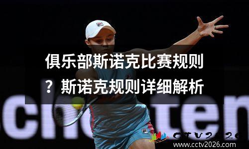 俱乐部斯诺克比赛规则？斯诺克规则详细解析