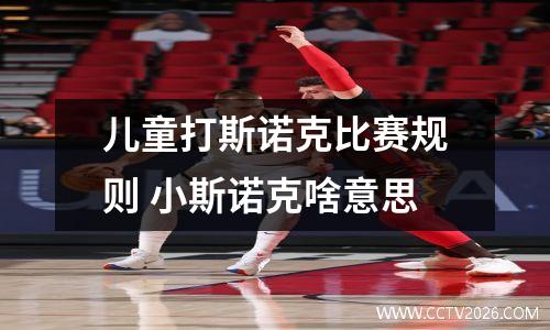 儿童打斯诺克比赛规则 小斯诺克啥意思