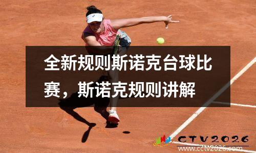 全新规则斯诺克台球比赛，斯诺克规则讲解