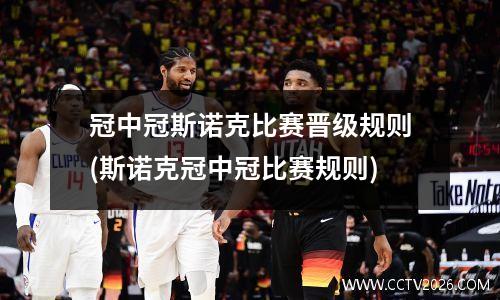 冠中冠斯诺克比赛晋级规则(斯诺克冠中冠比赛规则)