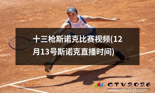 十三枪斯诺克比赛视频(12月13号斯诺克直播时间)